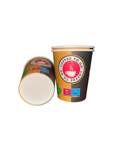 1000 Coffee to go Becher Pappbecher 200ml 0,2l Kaffeebecher - Bild 5 von 6