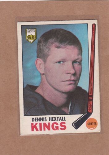 1969-70 O PEE CHEE HOCKEY DENNIS HEXTALL ROOKIE #107 KINGS VGEX *A29472