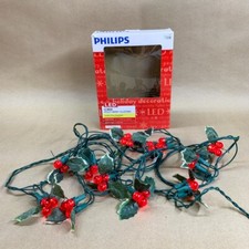 Philips Holly Berry Cluster Weihnachtsbeleuchtung 11 Fuß Innen Außen LED getestet