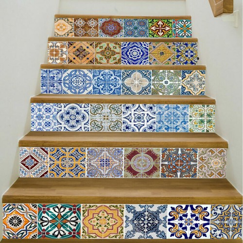 6x 3D Stair Riser Decals Wall Tile Mural Staircase Stickers Vinyl DIY Home Decor - Picture 26 of 62