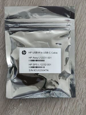 HP Usb-A to Usb-C Cable High Speed 1ft Cable