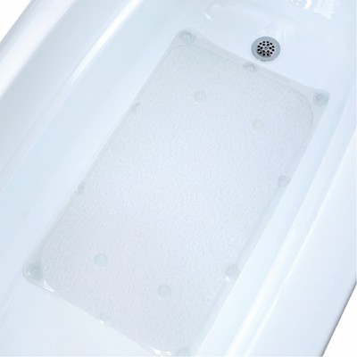 Aqua Pedic Bath Mat With Microban Clear As Seen On Tv Ebay