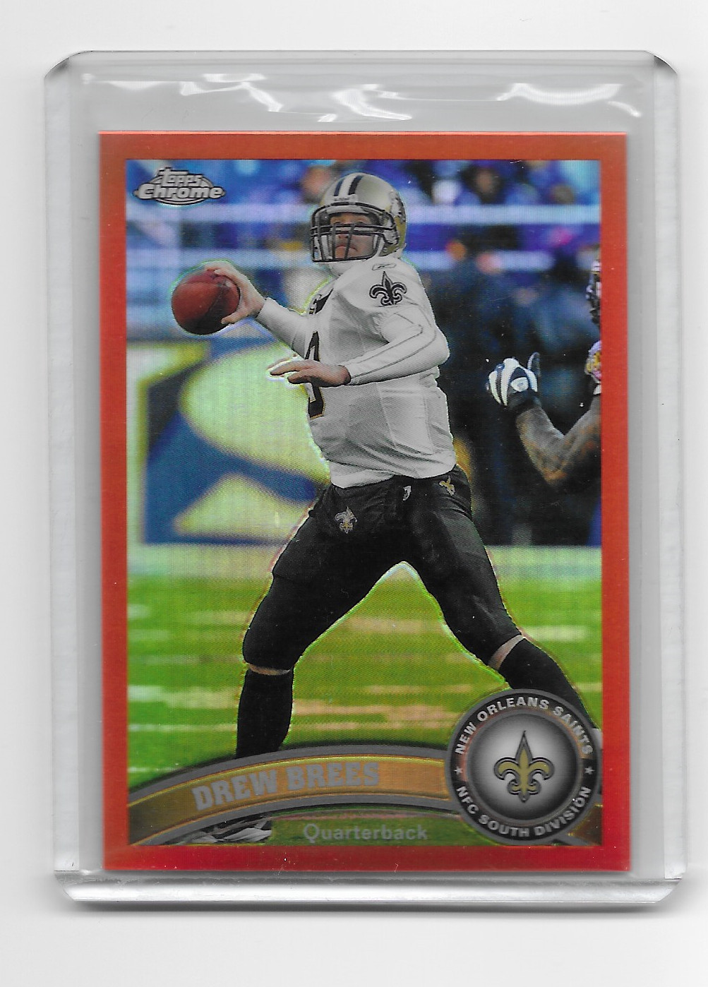 2011 TOPPS CHROME - DREW BREES - ORANGE REFRACTOR * PRISTINE HOFer