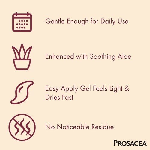 Prosacea Rosacea Gel Heals Symptoms of Redness, Pimples, Irritation - 0.75 oz - Picture 4 of 4