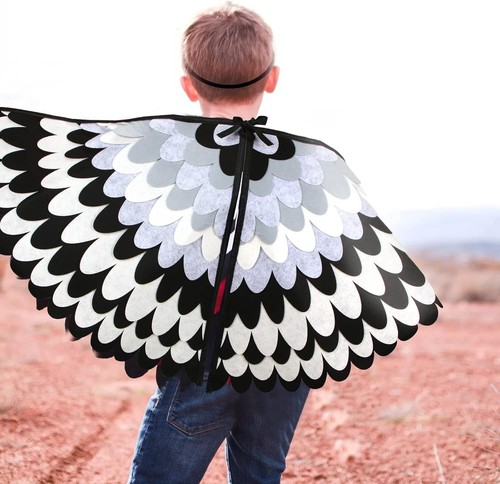 Aurasky Vogelflügel Kostüm Umhang Kinder, Vogelkostümkinder Eulen Kostüm mit ... - Bild 6 von 6