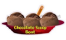 Eiswagen Aufkleber Schokoladenschaufel Eis Boot Eisbecher Trailer Decals