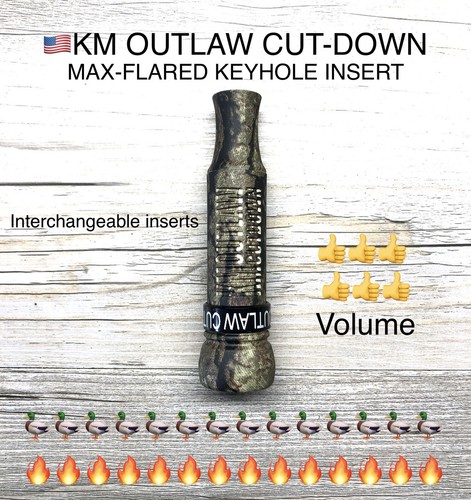 🇺🇸Kirk McCullough KM OUTLAW CUTDOWN Duck Call Max-Flared Ultimate Camo