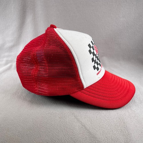 Gorra Reilly Towing Systems para hombre roja gorra de camionero malla trasera Speedway a cuadros - Imagen 4 de 12