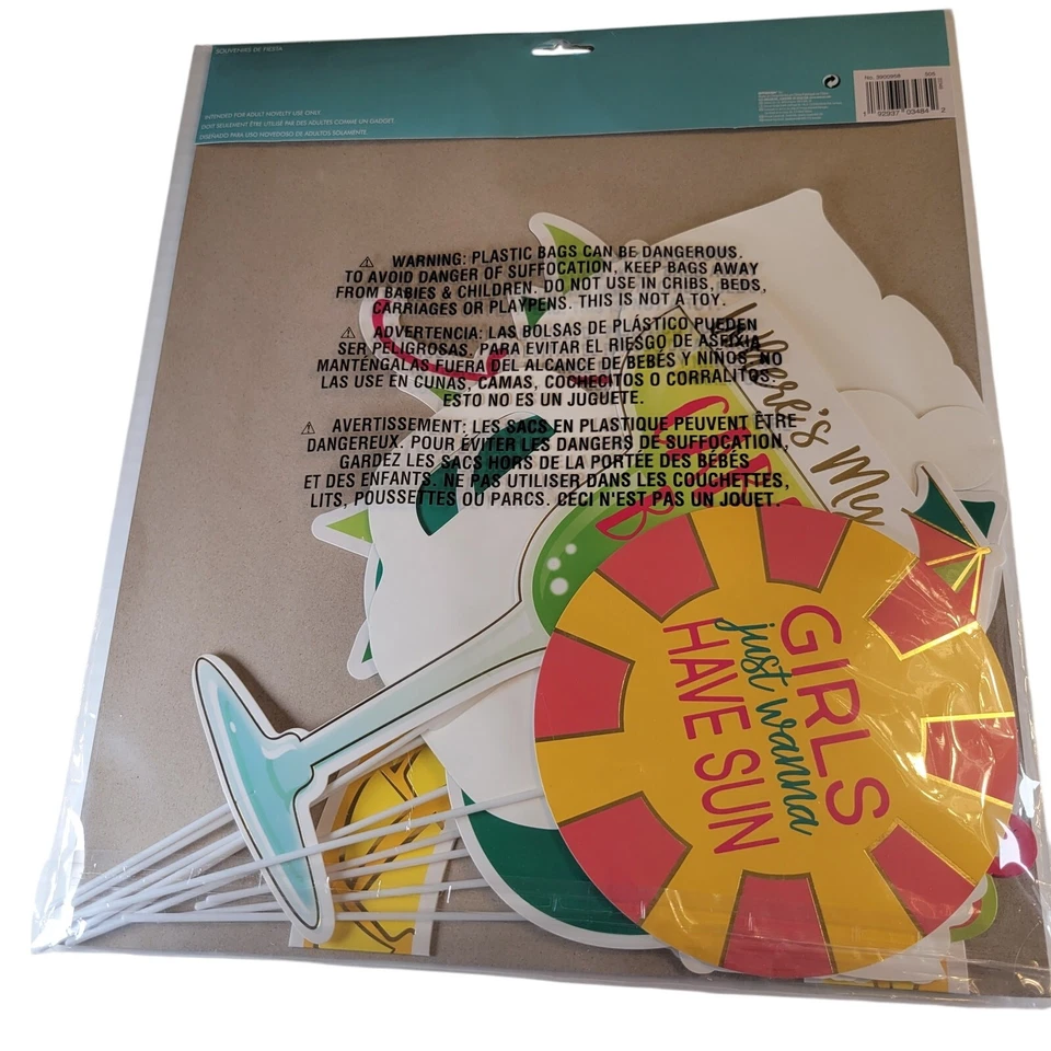 Accesorios para fotos de fiesta Tropical Luau - Tema Aloha, 12 piezas Primavera Verano Tiki Foto 2 de 4