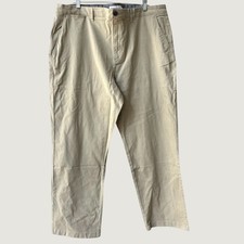 Amazon Essentials Mens Straight Fit Stretch Chino Pants Khaki Tan 42W 32L NEW