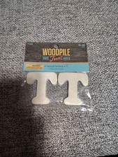 Hobby Lobby Woodpile 1.75  Wood Letters 4 Pieces Of Letter T Still Sealed New