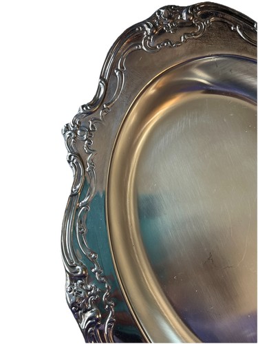 Gorham Silver Original Silver Plate Bread Serving Tray Vintage 12 3/4 Long - Picture 7 of 11