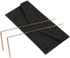 Dowsing Rods, 2Pcs Dowsing Rods Copper Spiritual, Copper Dowsing Rods with Bag-W
