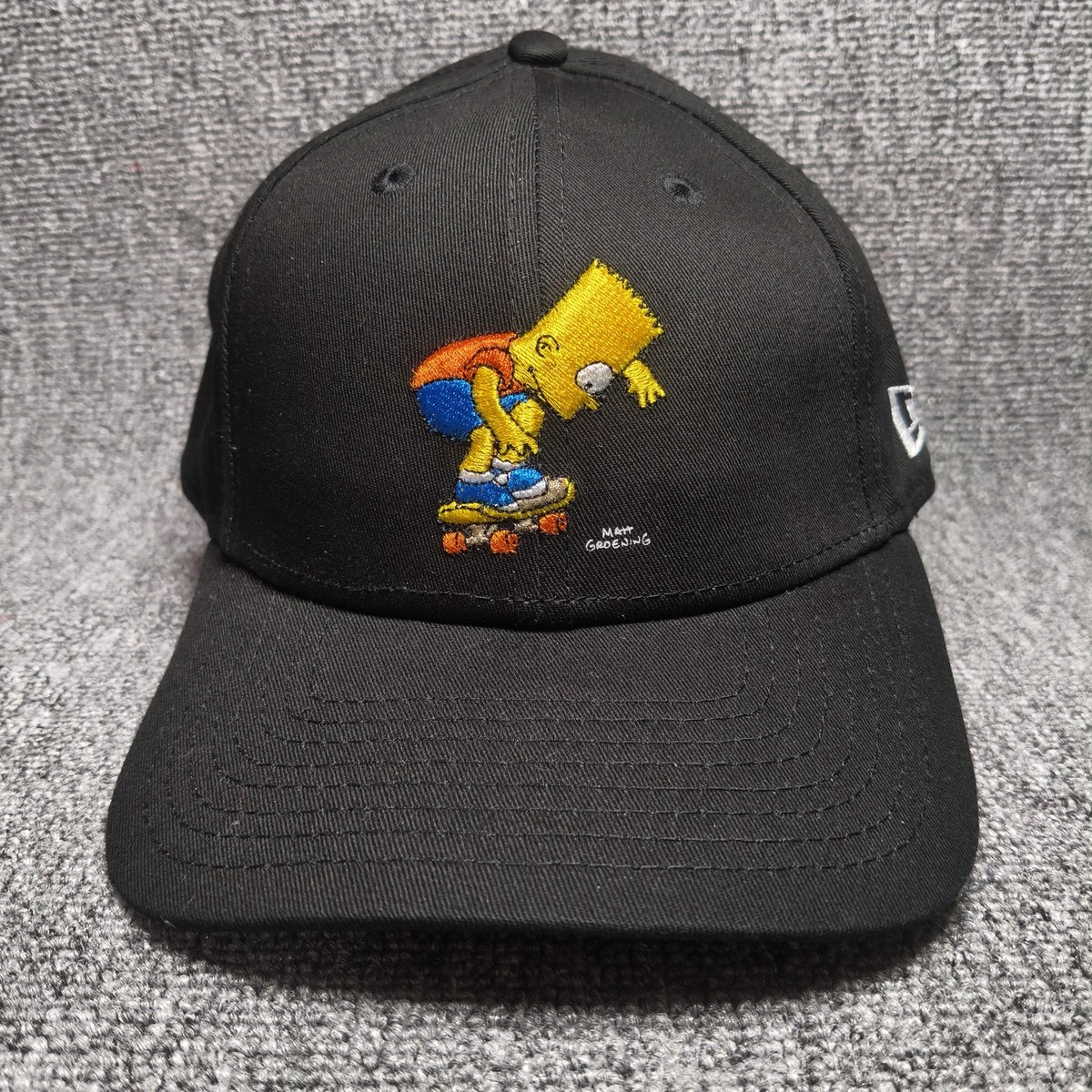 New Era 9FORTY The Simpsons Bart Simpson Skateboard Black Adjustable Hat Cap
