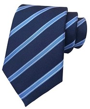 Men's Modern Striped Patterned Formal Ties College Daily One Size Navy Striped