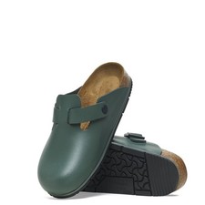 BIRKENSTOCK BOSTON PRO JAVA LEATHER WORK SLIPPERS REGULAR FIT