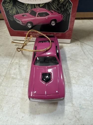 Hallmark Keepsake Ornament Rosa 1970 Plymouth Hemi 'Cuda 1998 - Imagen 2 de 7