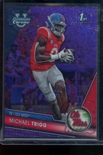 2023 Bowman University Chrome - Michael Trigg #128 Purple Mini-Diamond Refractor