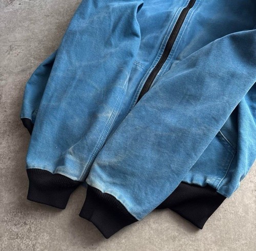 Carhartt Rare Color Blue Active Jacket M Vintage Japan - Picture 7 of 10