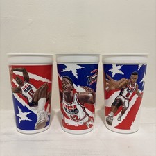 94 McDonald’s USA Basketball Dream Team II Cups Set of 3  (Shaq, Wilkins, Smith)