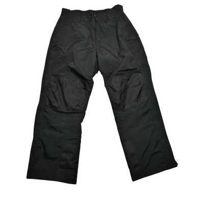 Slalom Ski Snowboard Pants Mens Large Black Insulated Adjustable Waist Winter