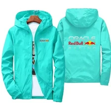 Red Bull logo racing team jacket waterproof and windproof men's sportswear