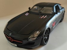 Mercedes Benz SLS AMG 1/18 Scale Alloy Diecast Black Final Edition Limited Rare