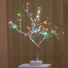 108 LED Twig Tree Lights Light Up Birch Bonsai Tree Table Lamp Easter Decoration