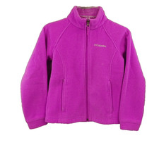 Columbia Interchange Omni-Heat Fleece Youth Jacket Pink Fuchsia Full Zip Small