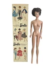 Vintage 1960s Mattel Barbie #850 Brunette Bubble Cut Doll w/ Box Japan