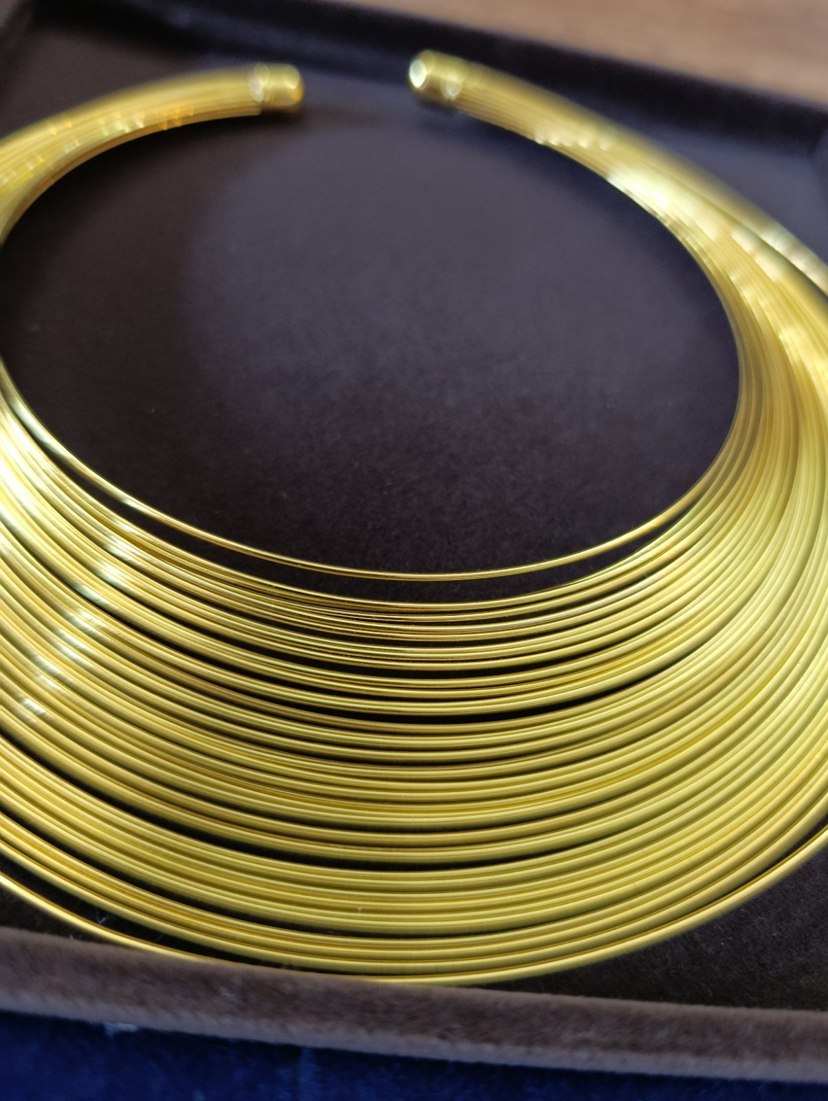 Collier Necklace Multiple Strings Hardback Golden - image 18