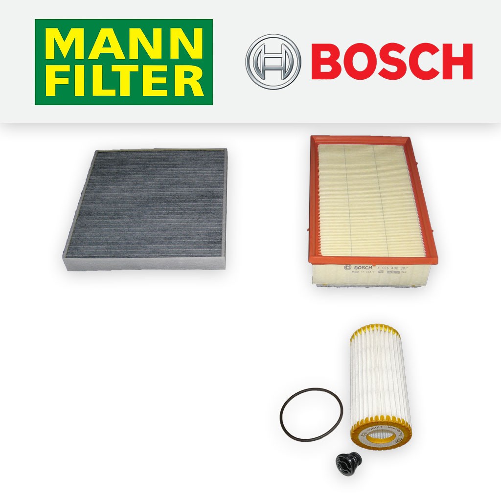 SERVICE KIT for AUDI Q2 GA 2.0 TFSI OIL AIR CABIN FILTERS (2017-2026)