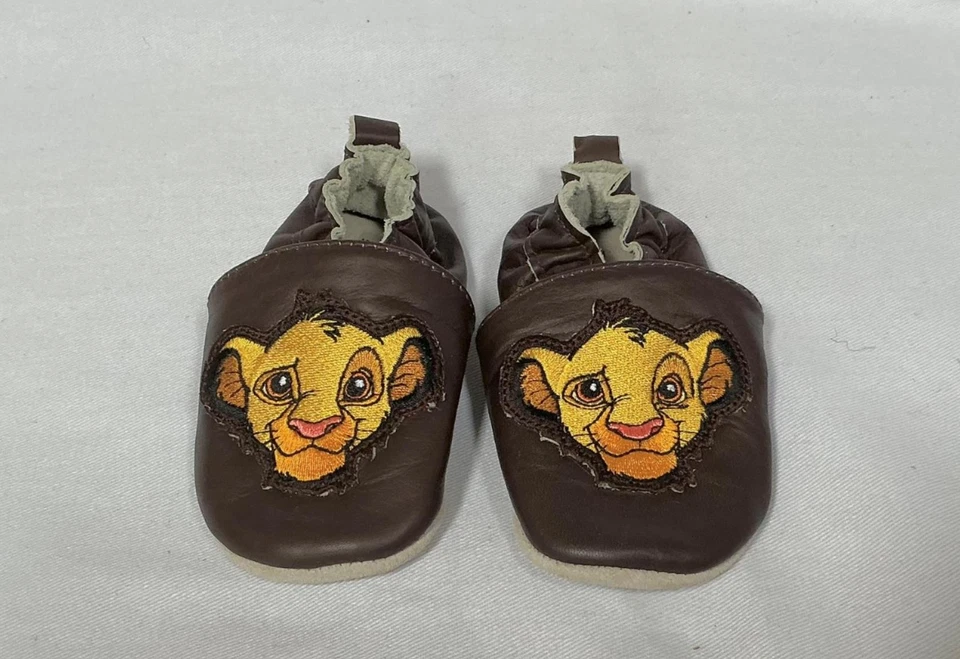 Disney Store infant baby soft sole leather shoes booties Lion King Simba 12-18 m - Image 2 of 4