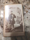 Carte De Viste Of Soldier Holding Rifle With Bayonet