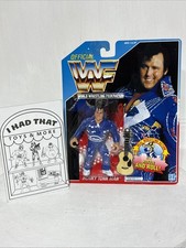 Vintage 1991 WWF Hasbro Series 2 Honky Tonk Man w/ Rattle & Roll Sealed W/Case