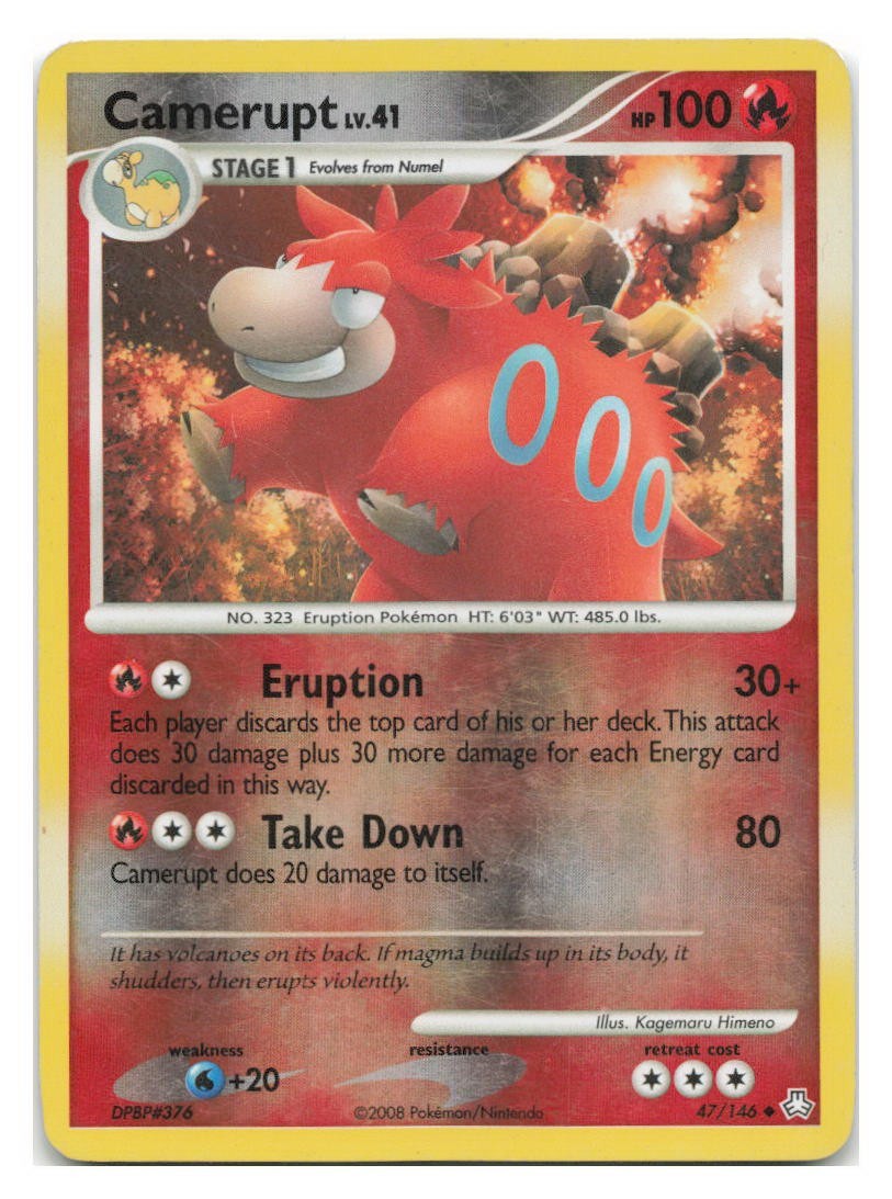 Camerupt 47/146 Legends Awakened Reverse Holo Pokemon Card