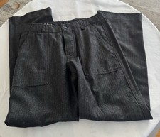 GAP Classic Fit pinstripe wool blend flat front dress pants 34/34