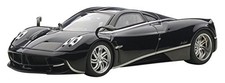 AUTOart 1/43 Pagani Huayra Black Silver Stripes Model Car Sports Car Vehicle