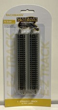 Bachmann EZ Track N Scale 6 Pack 5" Straight Nickel Silver Track Sections #44811
