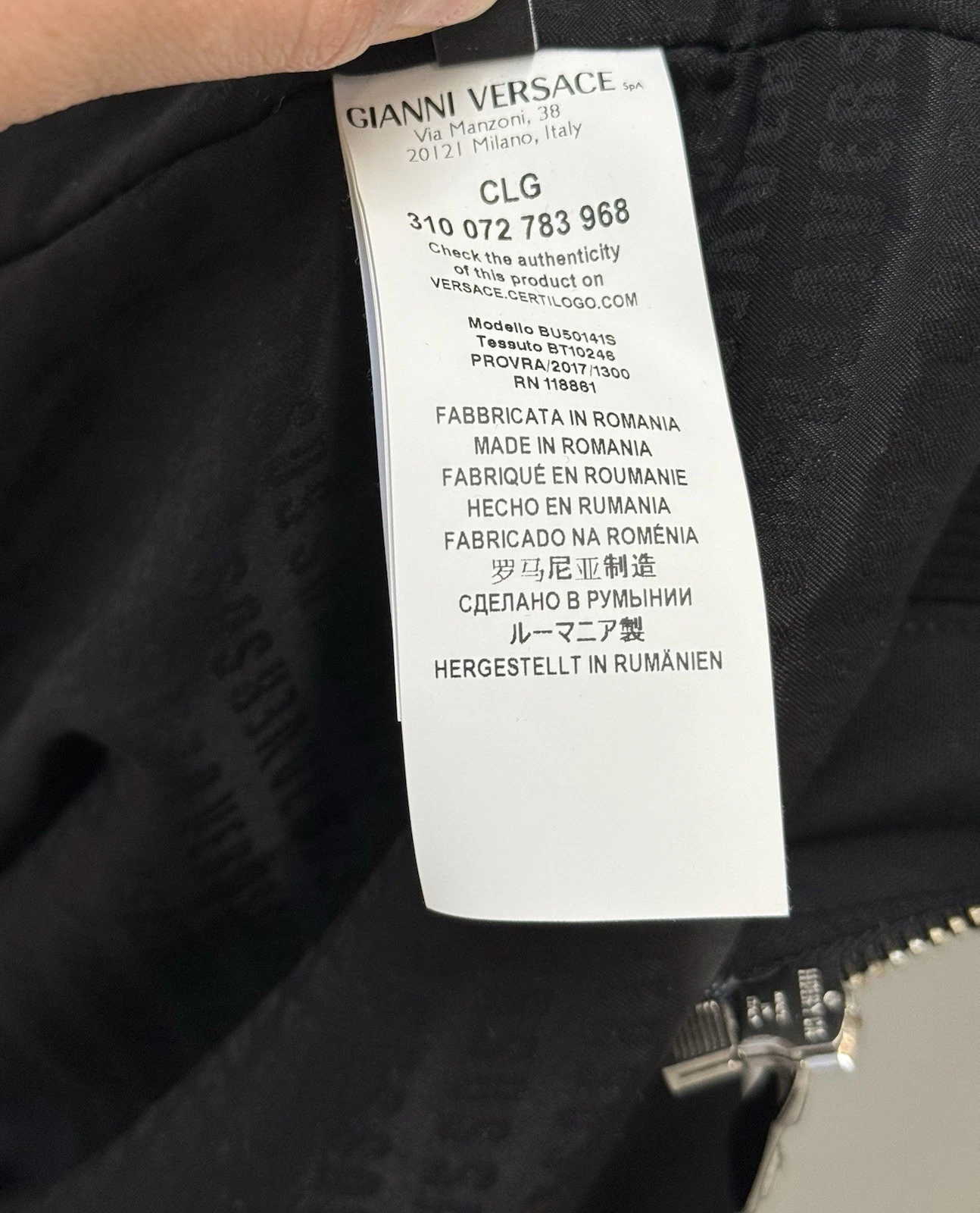Versace Versus Mens Bomber Jacket Size 50 - product detail image 16