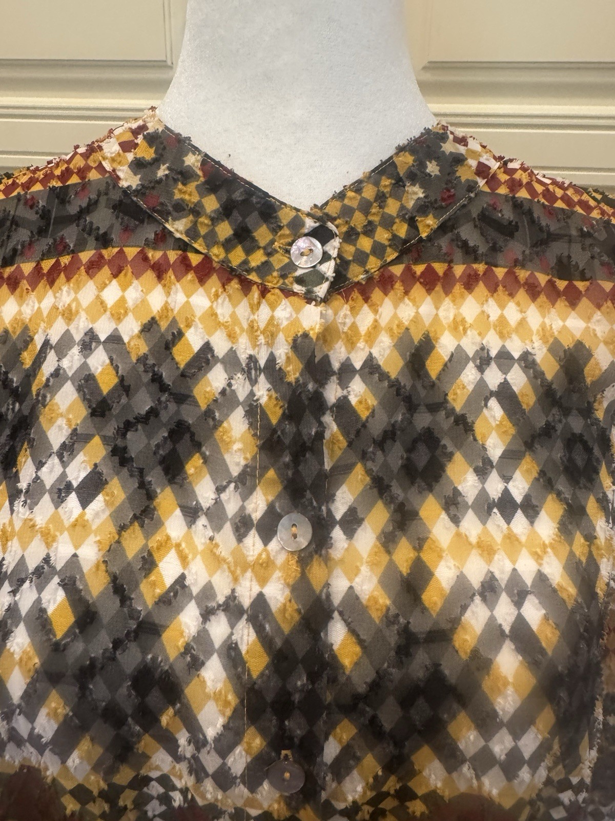 Multiples Button Down Lightweight, Long Sleeve 10… - image 1