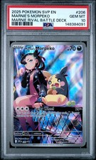 2025 POKEMON SVP EN-SV BLACK STAR PROMO #206 MARNIE'S MORPEKO PSA 10