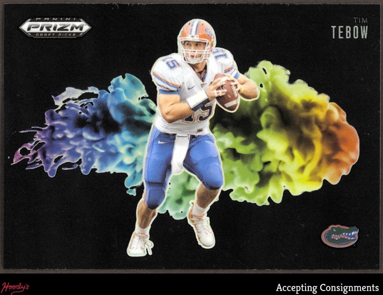 2025 Panini Prizm Draft Picks Black Color Blast #29 Tim Tebow SP