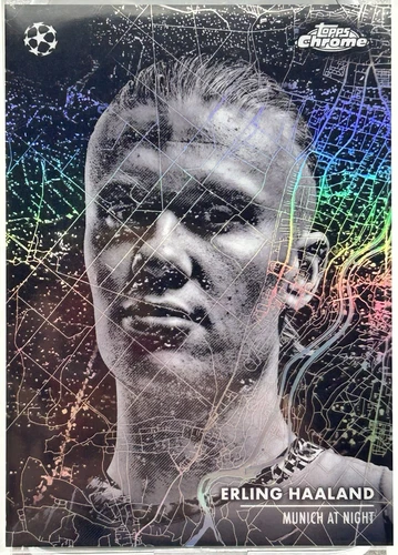 2024-25 Topps Chrome ERLING HAALAND Munich At Night SSP #MN-9 Man City CASE HIT