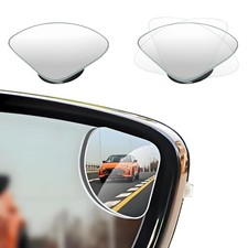 2 PCS Car Blind Spot Mirror, Fan Shaped HD Glass Convex 360 Fan Shaped, 2 PCS