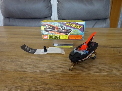 Corgi Toys 107  Batboat on Trailer  in OVP Batman 60er Jahre Corgi Rarität