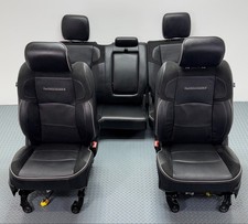  19-26 Ram 2500 3500 Laramie Crew Cab Oem 4 Leather Seat Set Black Heated Vent