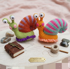 Hand crochet Snail toy Stuffed toys Animal toys Plush toys Amigurumi Gift toys