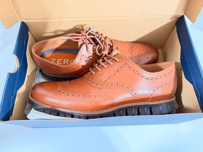 Cole Haan mens Zerogrand Wingtip Oxford, British Tan Java 10.5 US