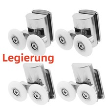 1X Duschtür Rolle Glastürrolle Duschkabine Tür-Rollen Rollenführung Doppelrad